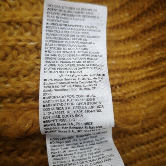 Old Navy Ladies Size Large Tall Gold Long Sleeves Turtleneck Sweater - Picture 5 of 8